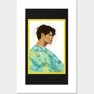 Jimin + Van Gogh painting Posters and Art